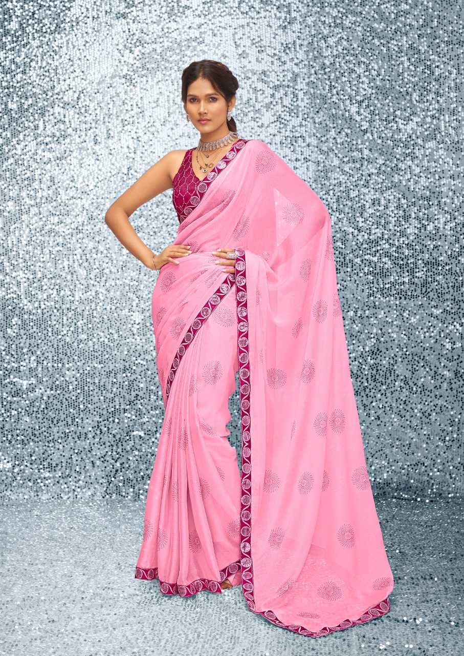 emily by stavan satin chiffon daily wear fancy saree wholesaler 