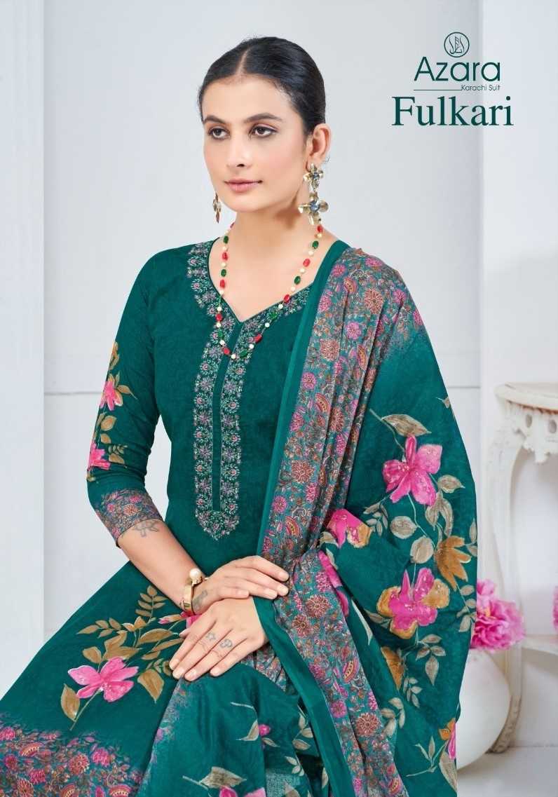 fulkari by azara radhika lawn cotton pretty look ladies suit 