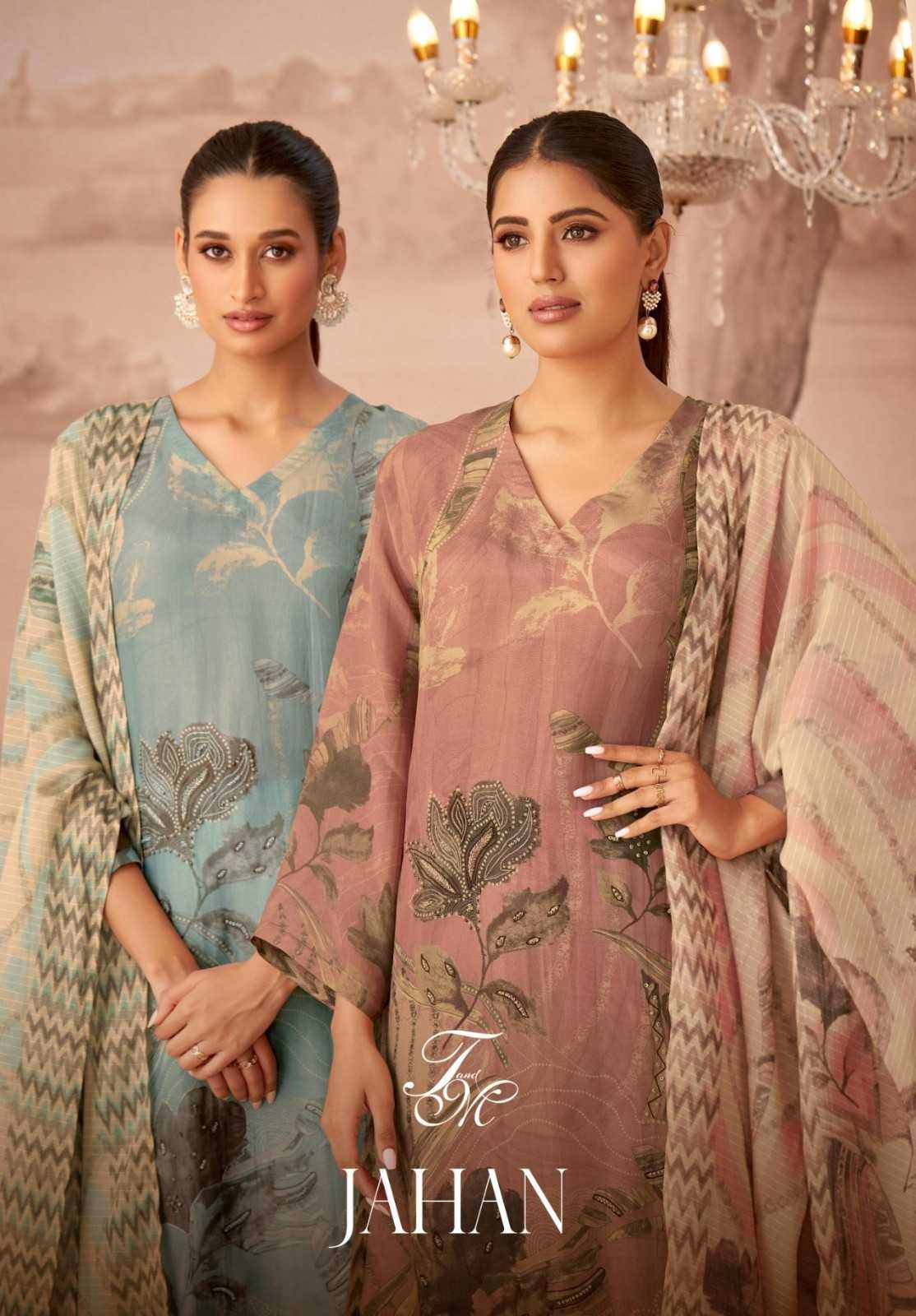 jahan by t&m simmer tissue digital printed ladies salwar suits