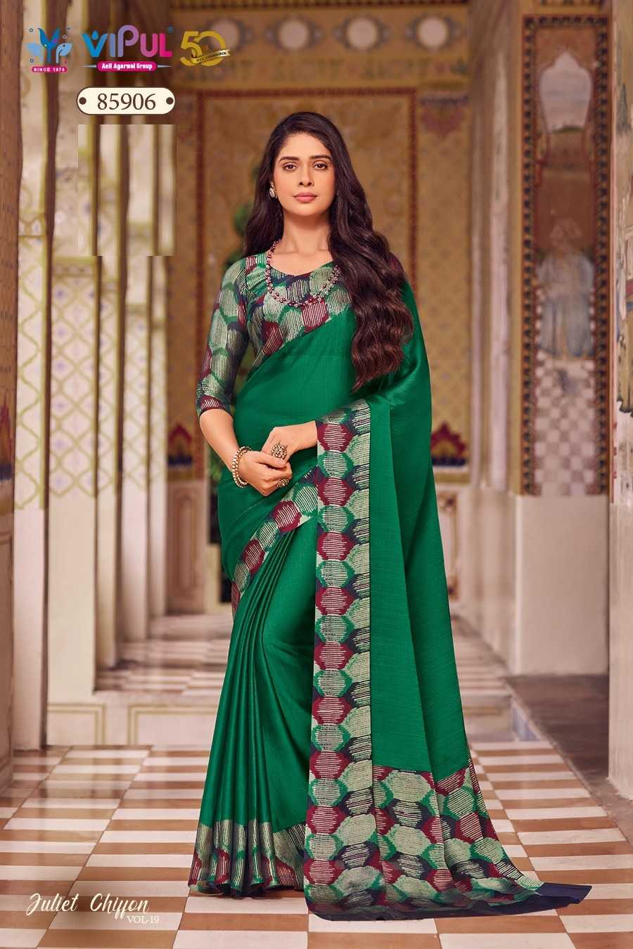 juliet chiffon vol 19 by vipul fashion trendy saree online