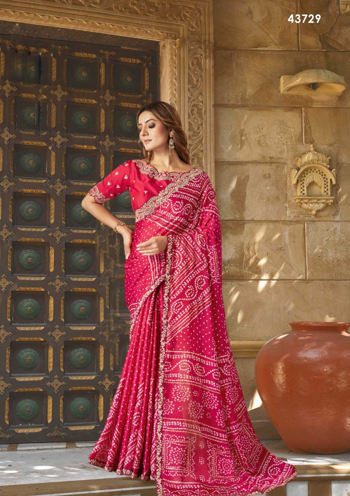 mahotsav norita 43700 all time hits gajji silk pretty look saree exports 