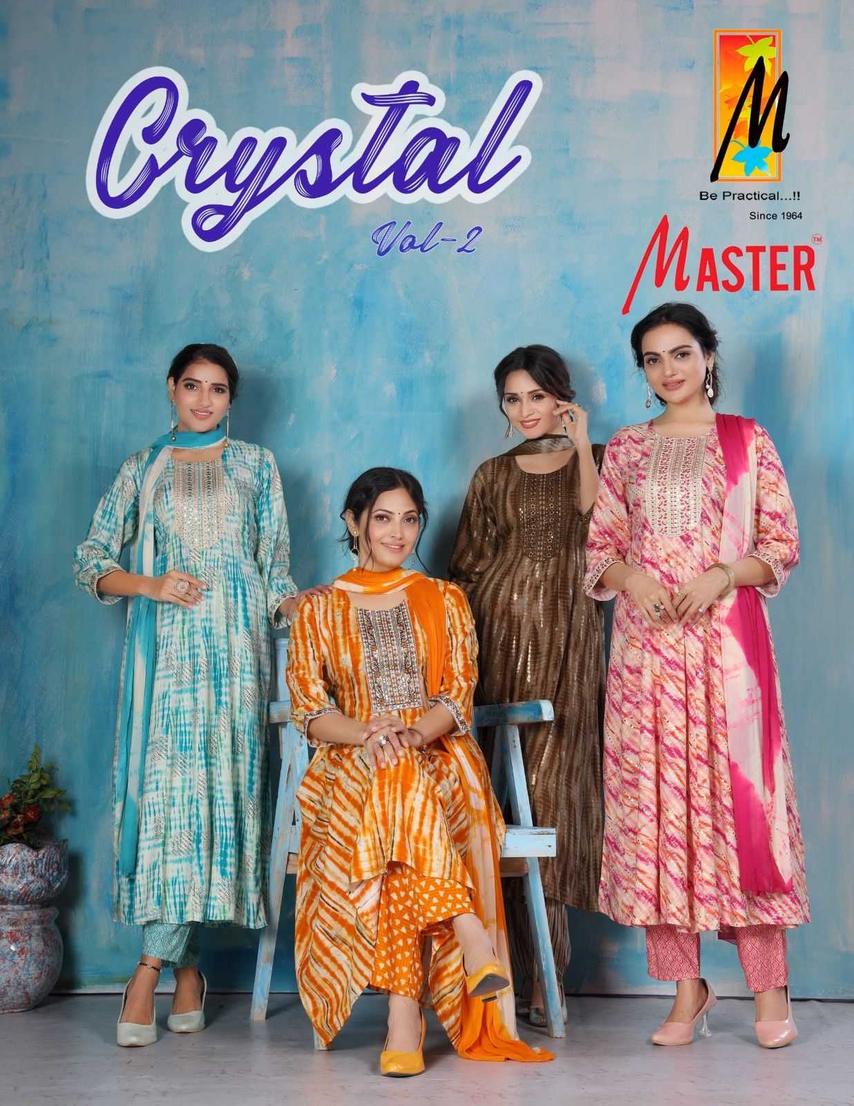 master crystal vol 2 readymade rayon print daily wear salwar kameez 
