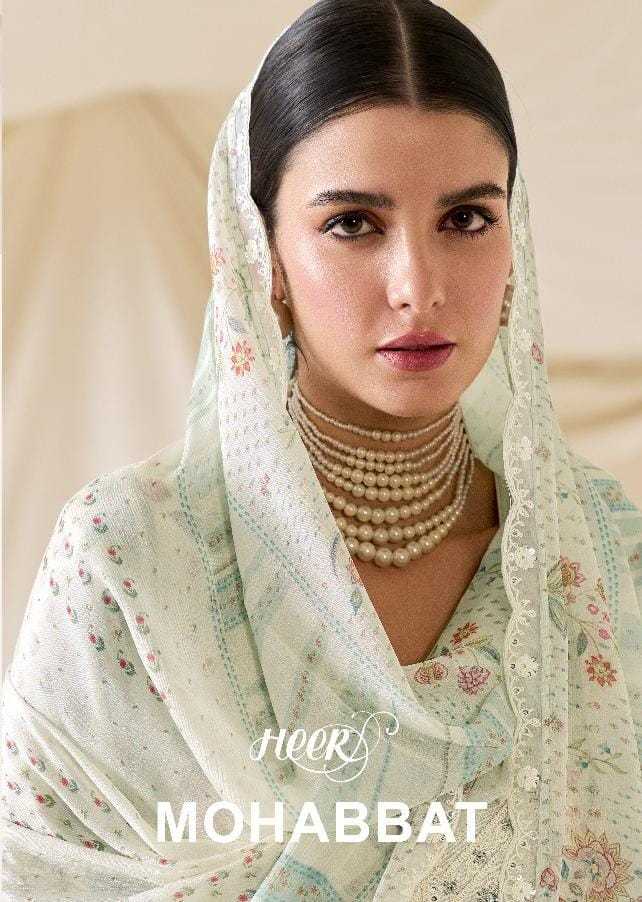 mohabbat by kimora 9441-9446 embroidery muslin pakistani 3pcs dress
