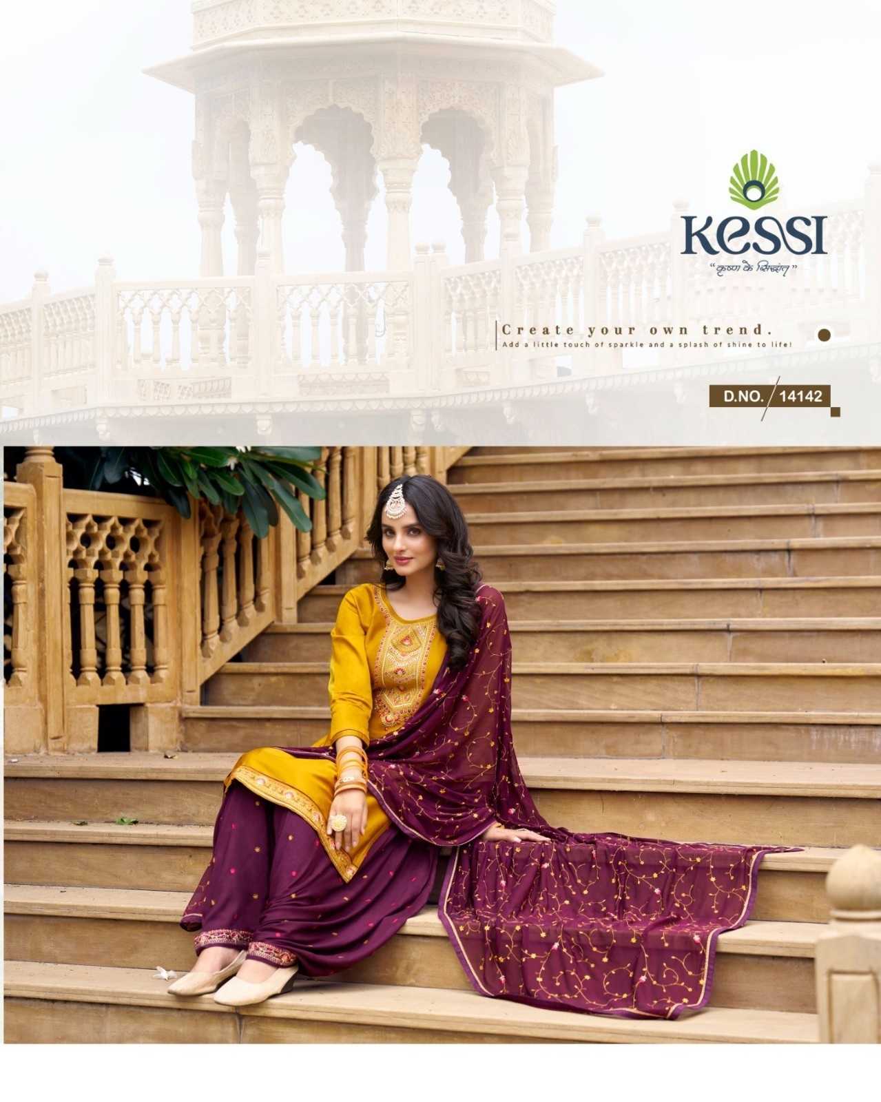 patiala house vol 100 by kessi jam silk cotton full stitch big size patiyala salwar suit 
