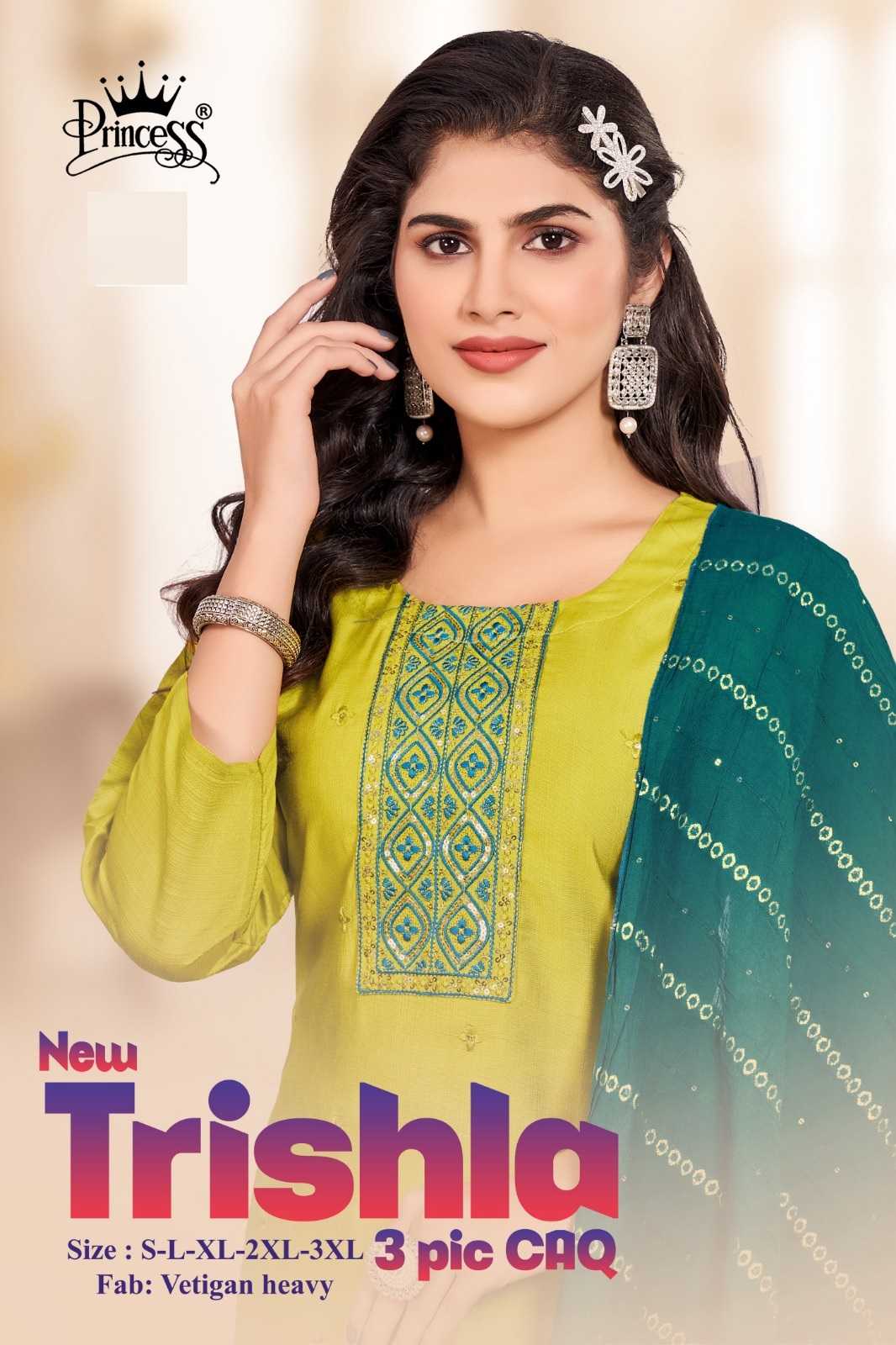 princess new trishla 3 pic caq readymade vatican churidar salwar suit 