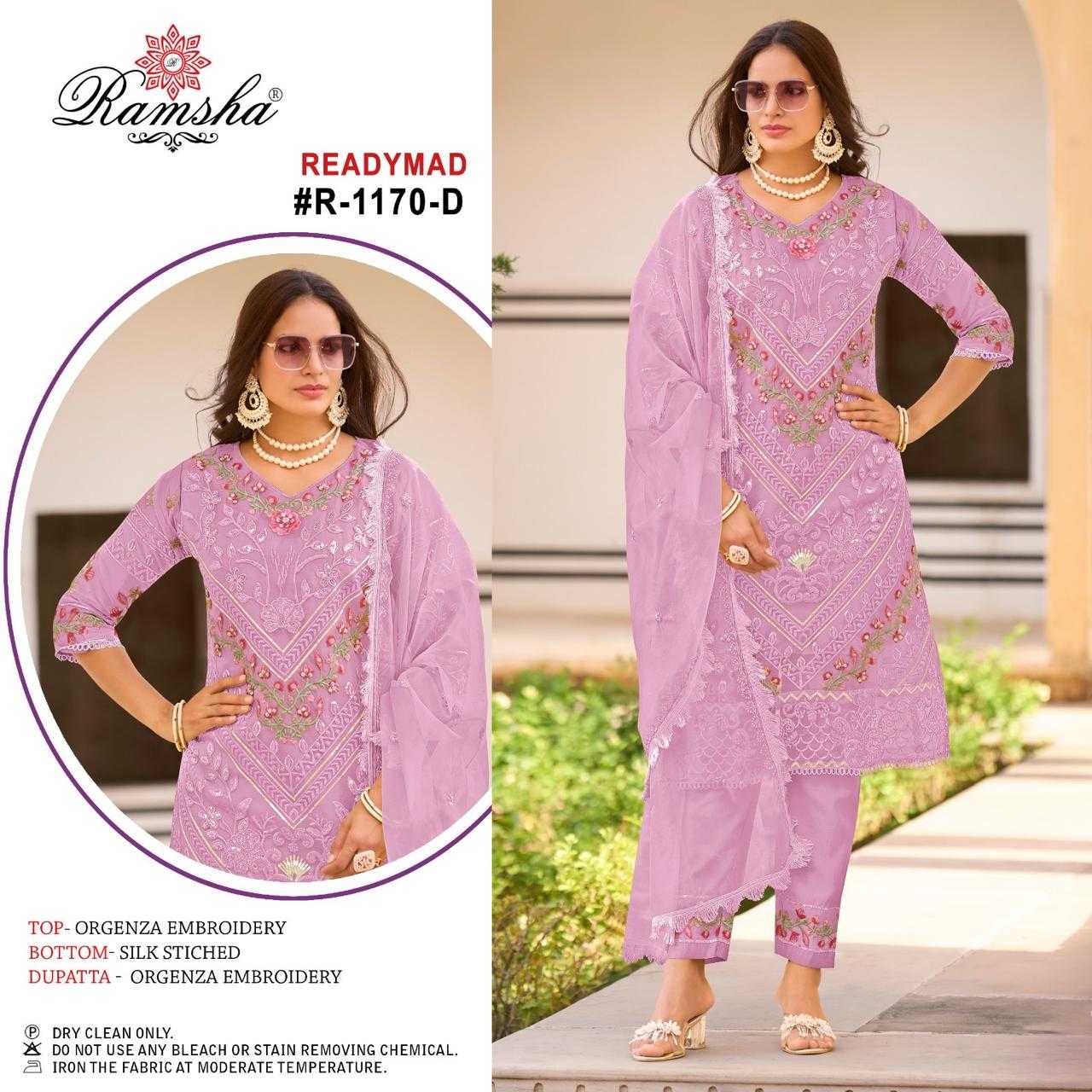 ramsha 1170 nx organza embroidery work full stitch pakistani 3pcs dress