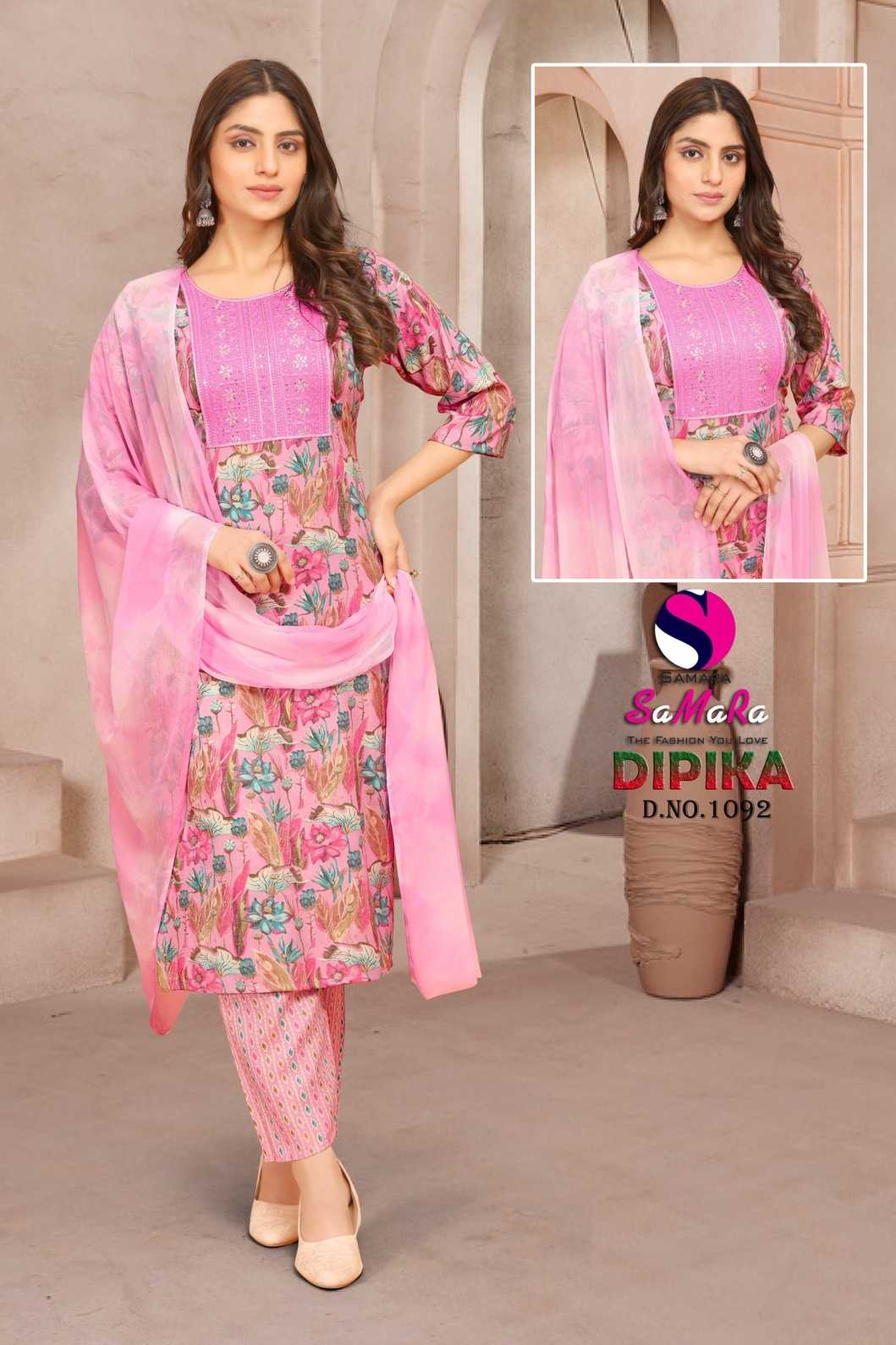 samara dipika vol 12 capsule print casual fully stitch salwar kameez 