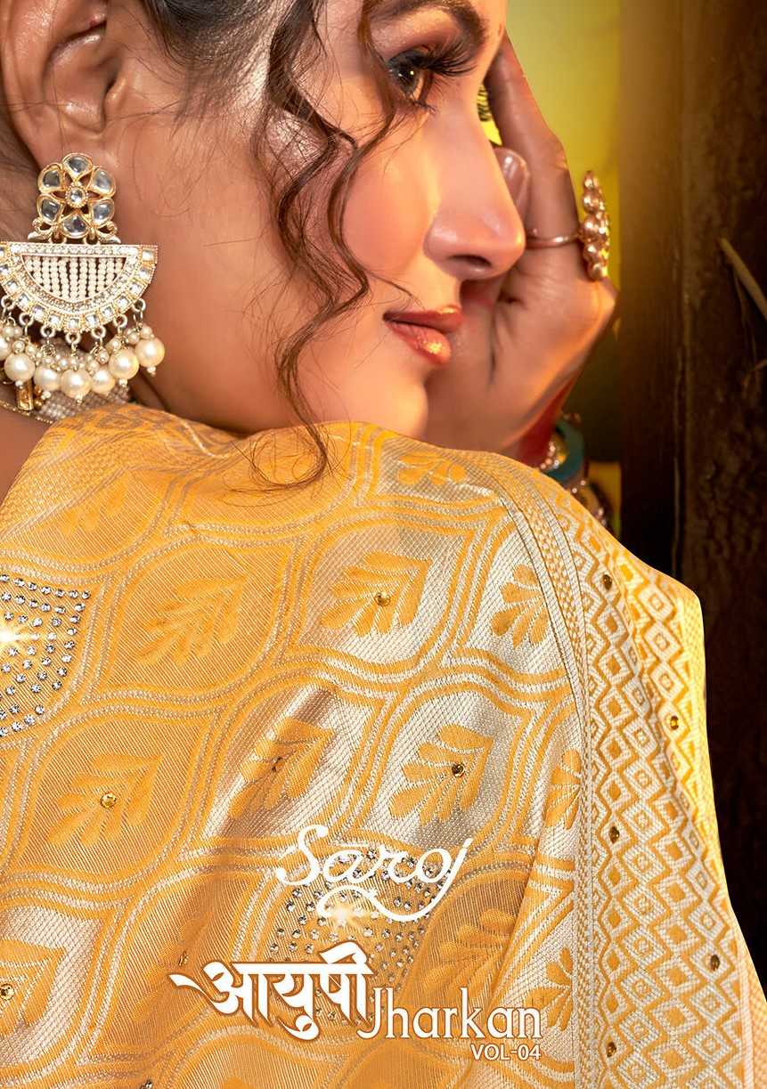 Saroj Aayushi jharkan vol.4 Cotton silk saree