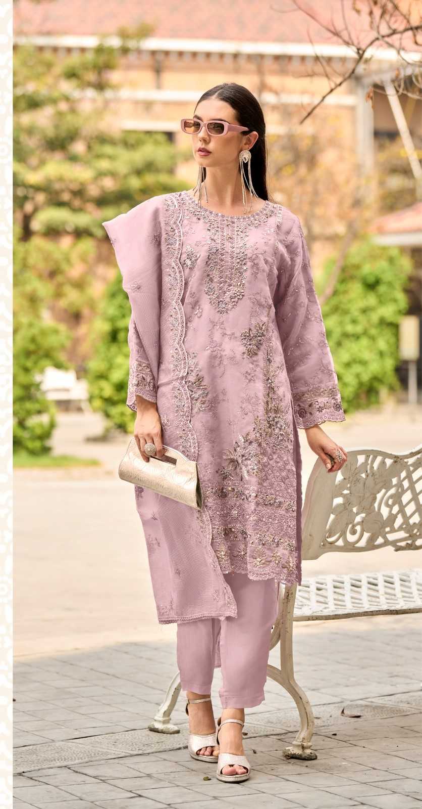 shree fabs k 5060 heavy organza pakistani designer unstitch suits