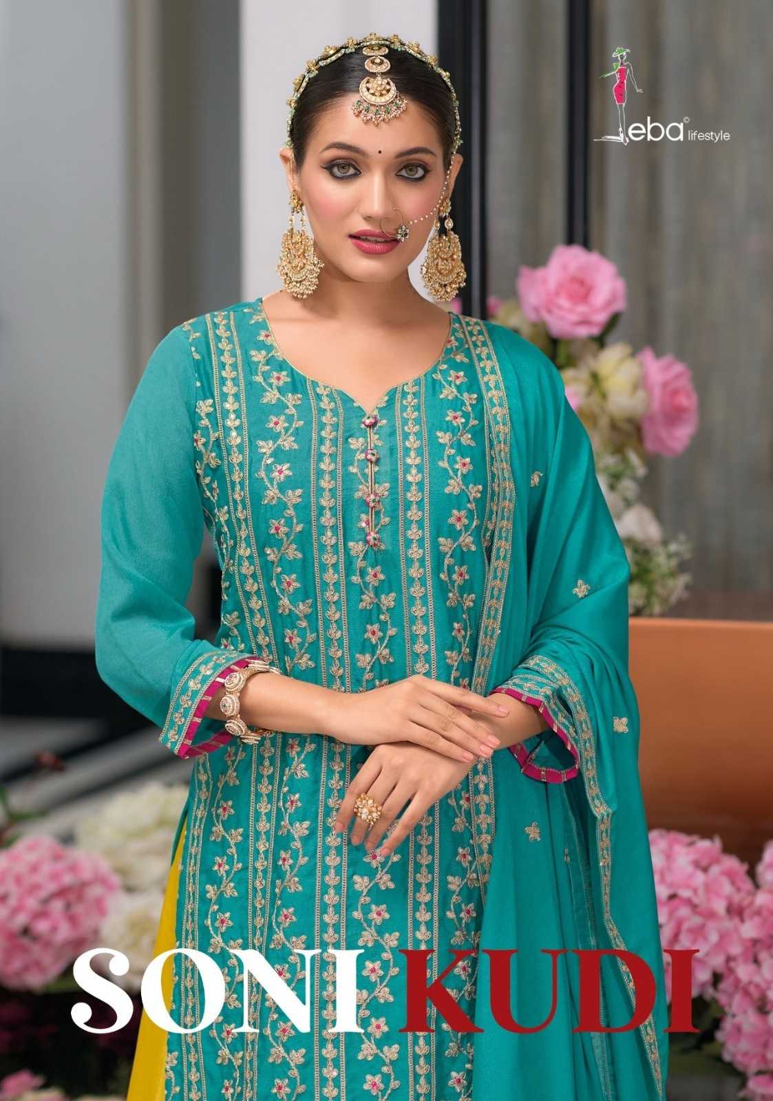 soni kudi by eba lifestyle full stitch chinon modern pakistani salwar suit 