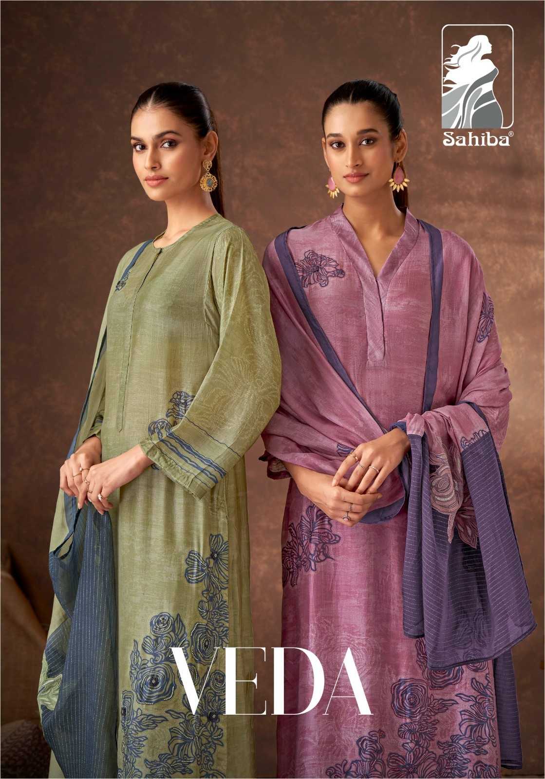 veda by sahiba muslin silk elegant style salwar kameez material 
