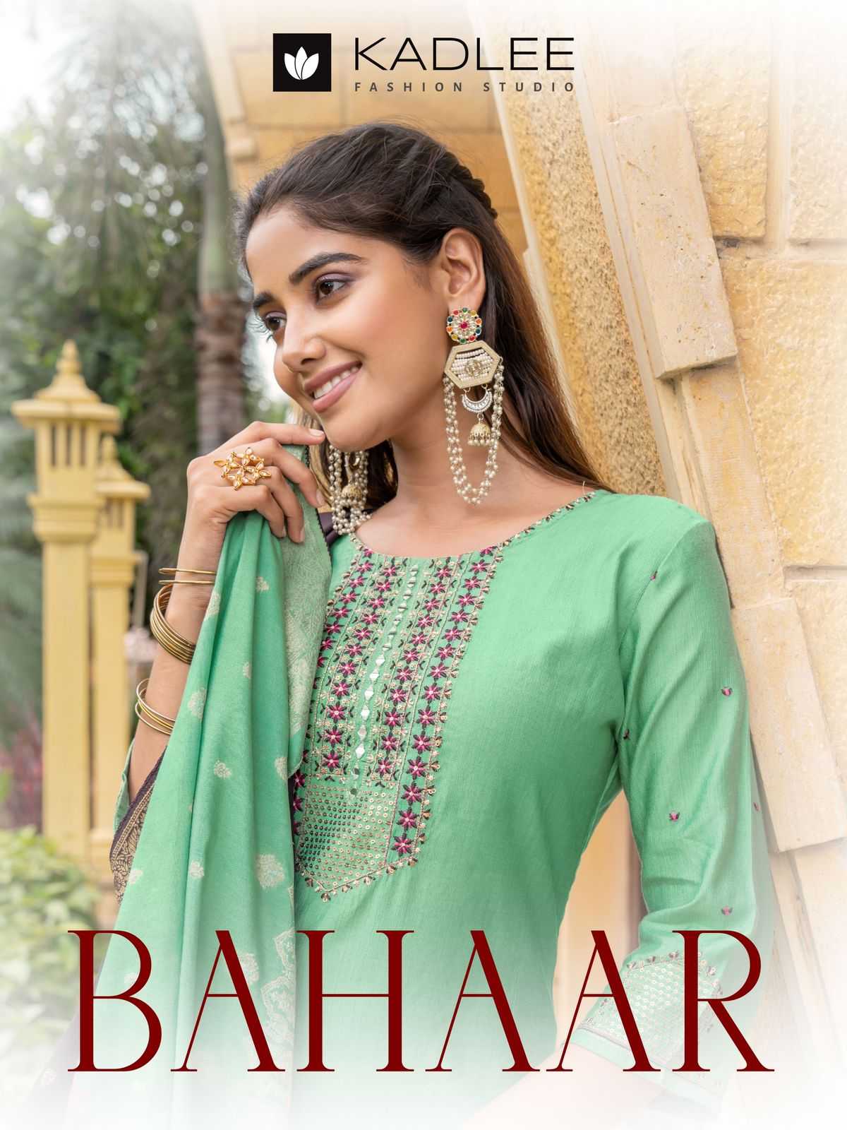 bahaar by kadlee viscose weaving readymade unique suits