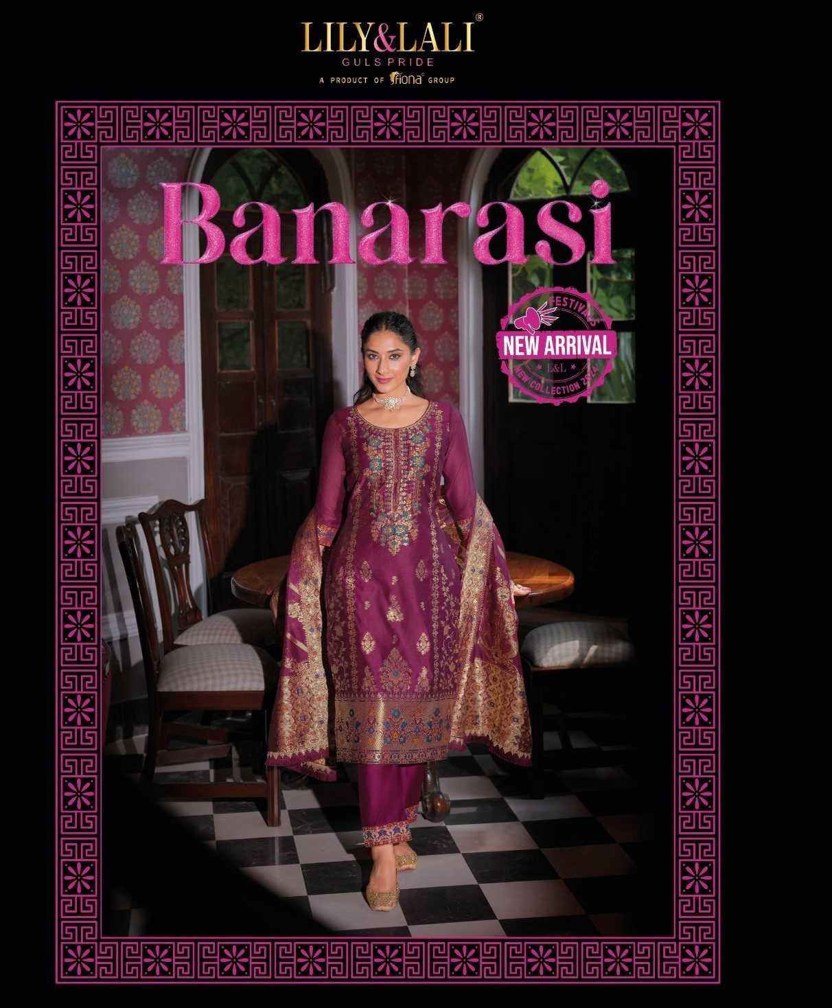 banarasi vol 1 by lily & lali banarasi jacquard silk full stitch festive 3pcs dress 