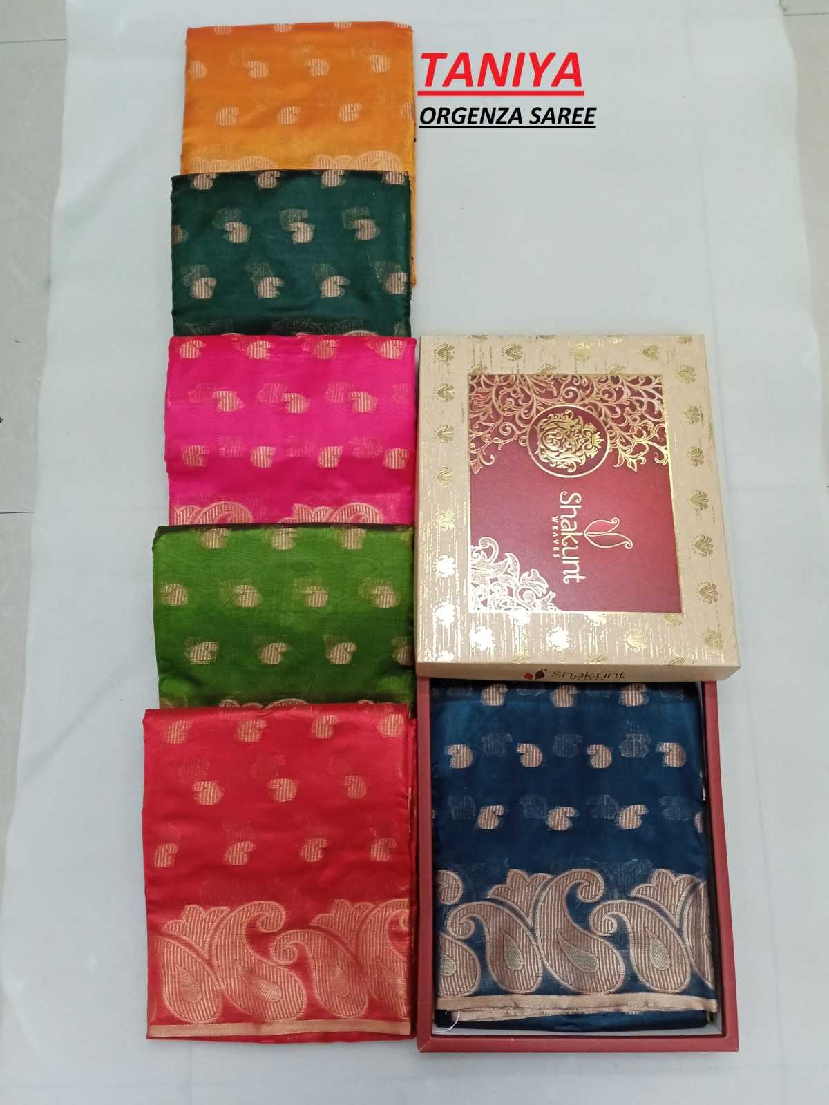 shakunt taniya new launch stylish look saree with blouse 