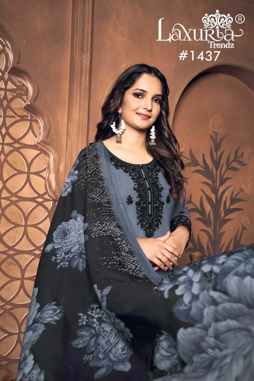 laxuria trendz 1437 readymade fashionable pakistani salwar suit 