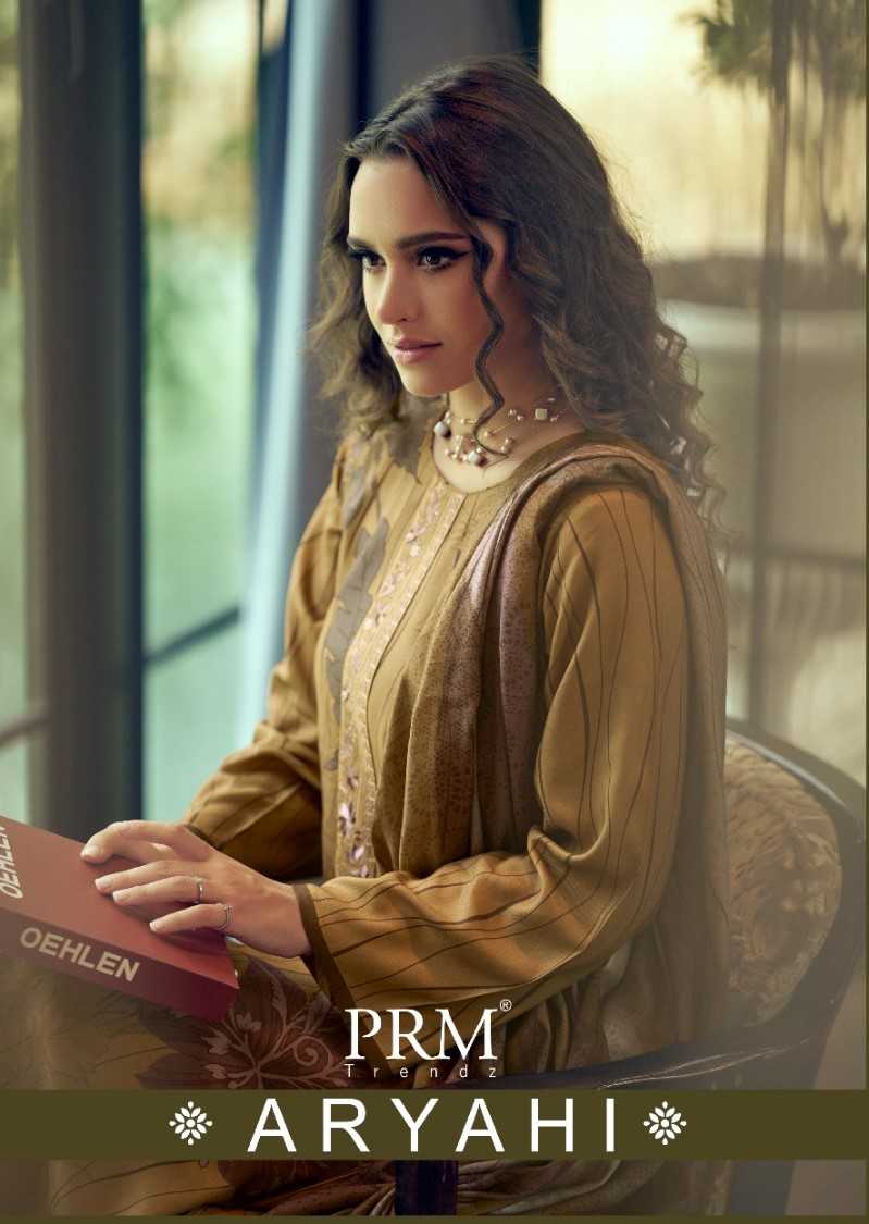 prm trendz aryahi attractive viscose pashmina winter collection suits