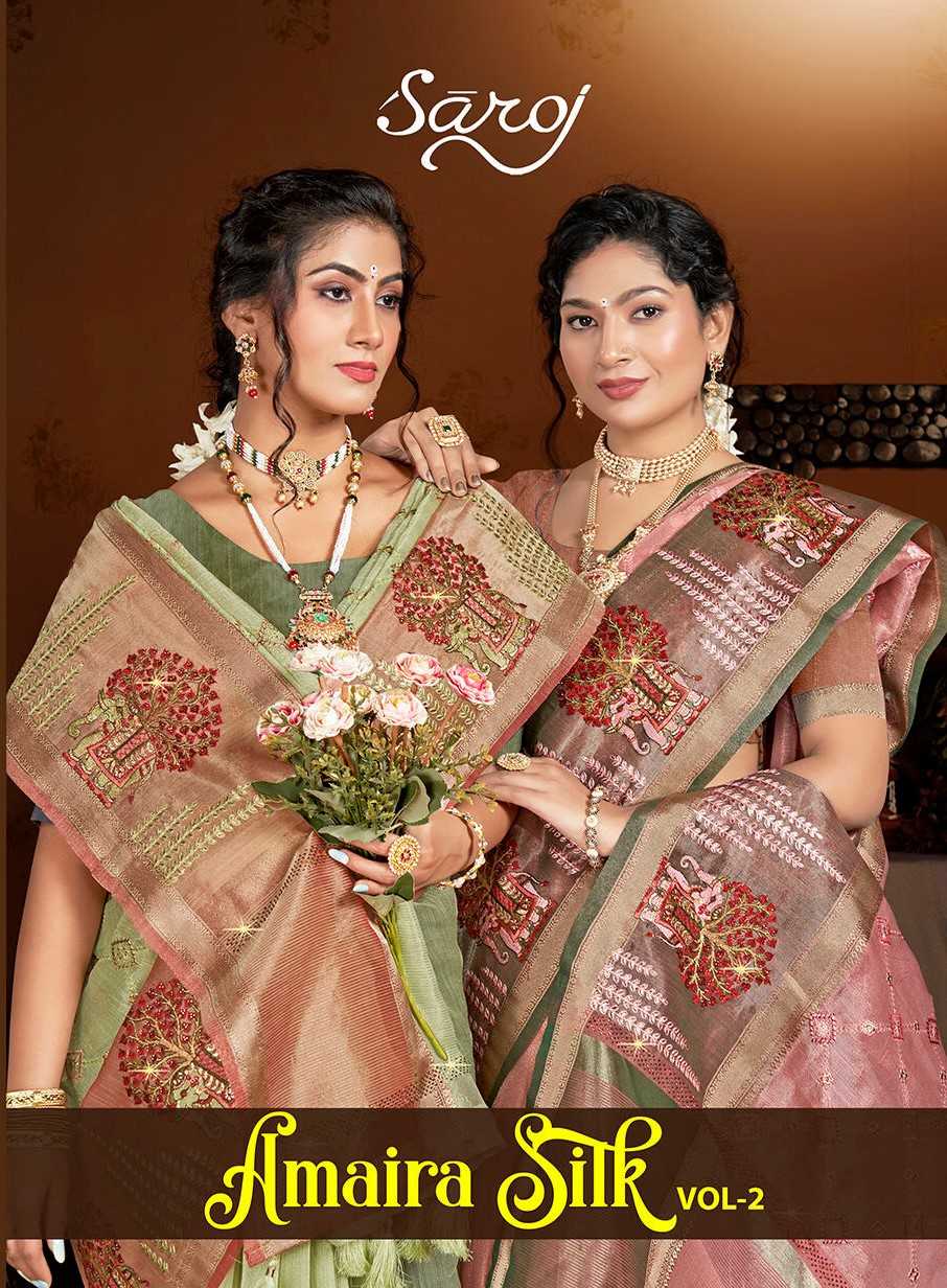 Saroj Amaira silk vol.2 organza silk saree