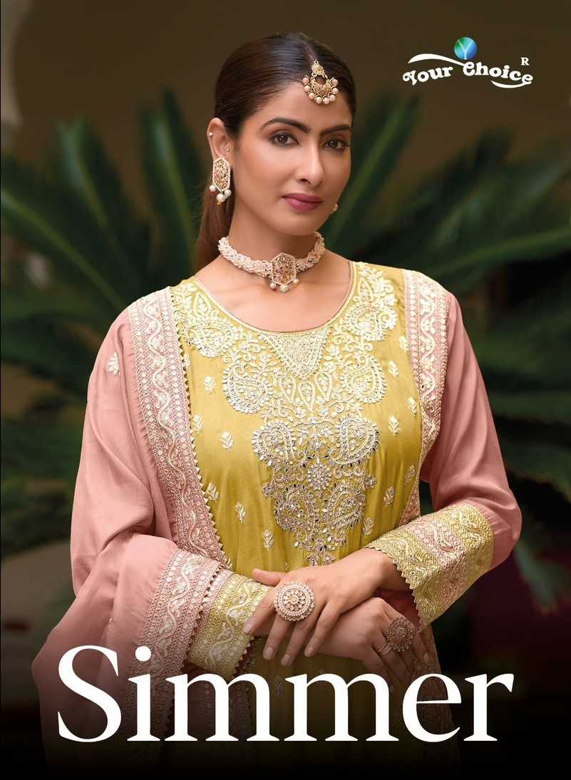 simmer by your choice straight sharara style ladies suits