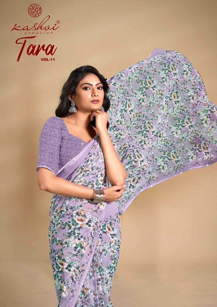 tara vol 11 by kashvi creation weightless stylish women saree