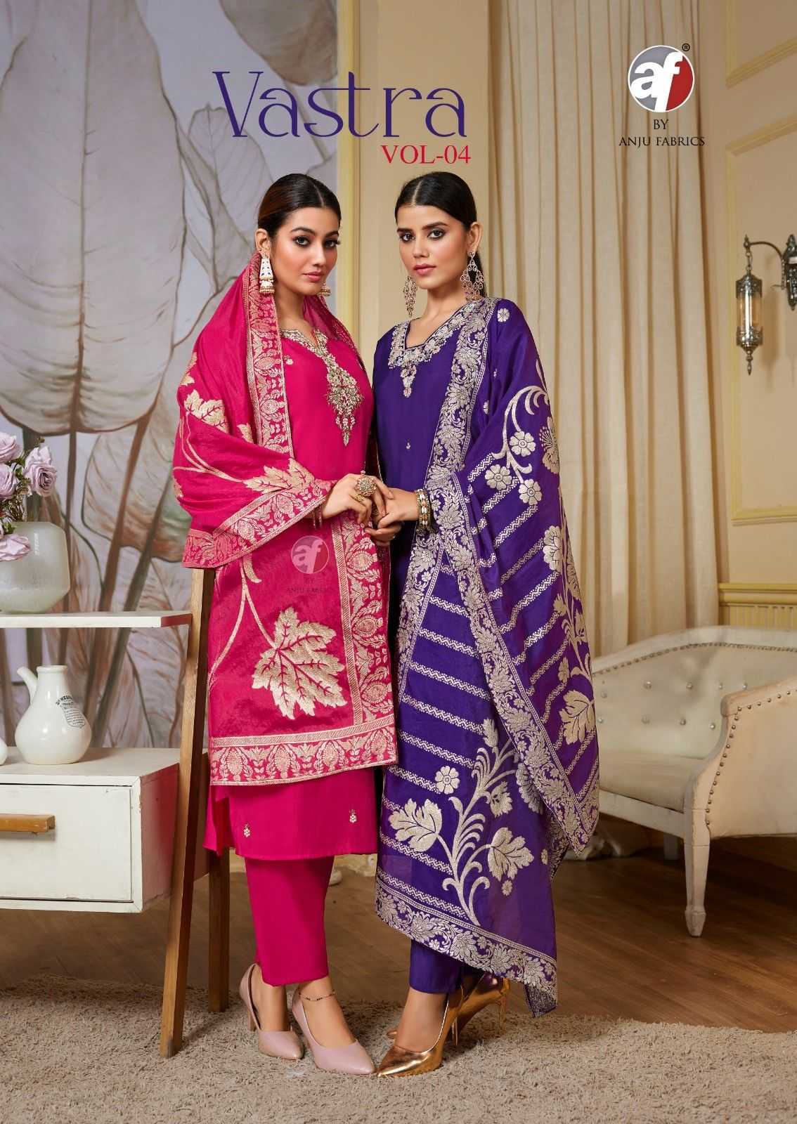 vastra vol 4 anju fab roman silk readymade collection ladies suits