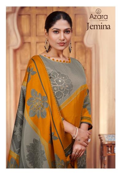 azara radhika fashion jemina attractive look lawn cotton dress material 