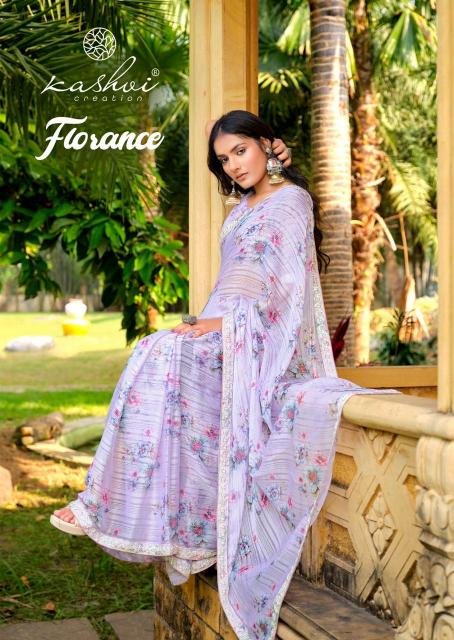 florance by kashvi creation unique style digital print fancy saree