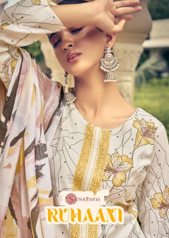 sadhana fashion ruhaani digital print simar muslin silk 3pcs suits