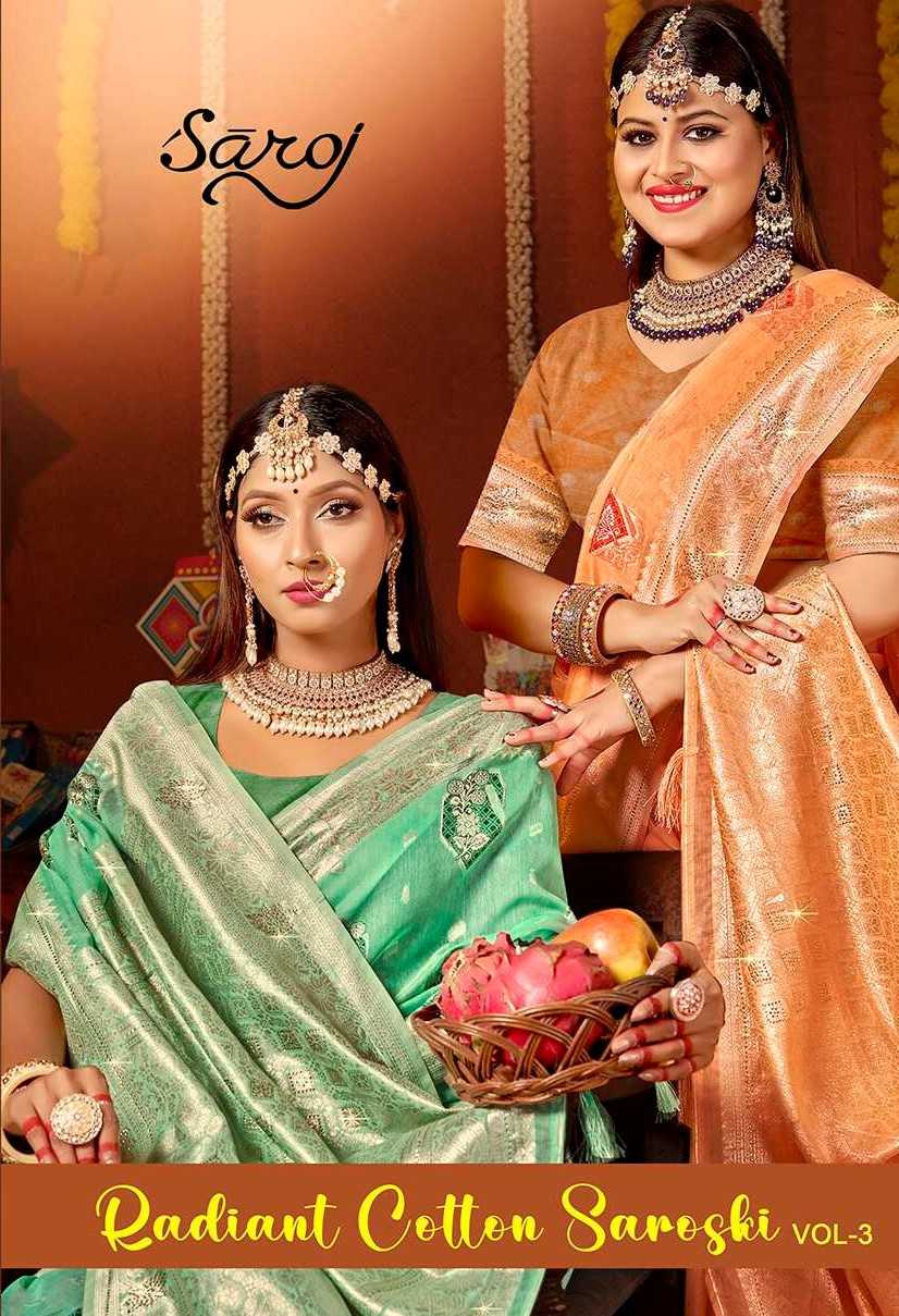 Saroj Radiant cotton vol.3 Soft cotton silk saree 