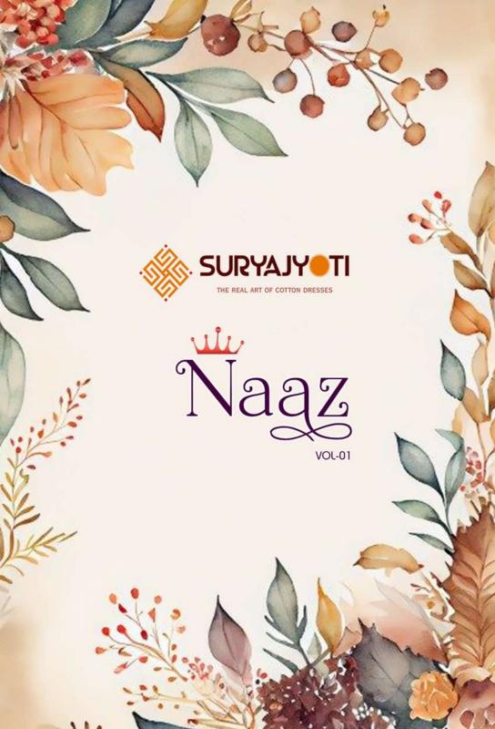 suryajyoti naaz vol 1 readymade big size cotton salwar kameez