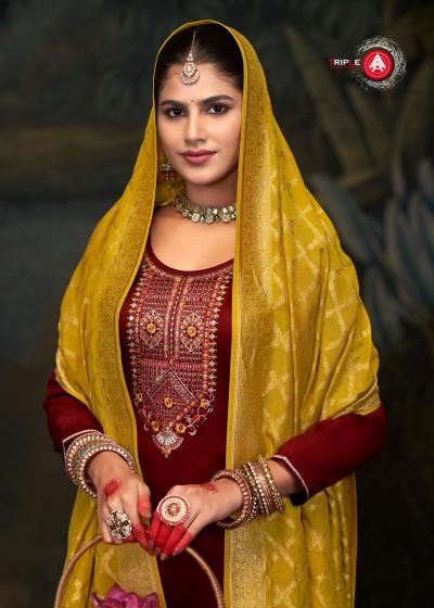 triple a candy vol 2 jam silk plus size readymade cotton 3pcs suits