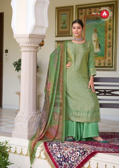 triple a kaya viscose muslin jacquard trendy salwar suits