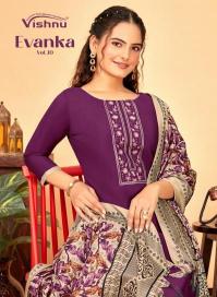vishnu evanka vol 10 fullstitch roman silk trendy salwar kameez