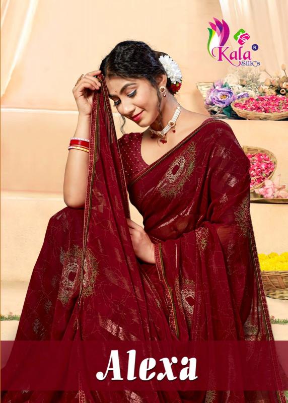 alexa by kala silks beautiful weightless pattern saree online