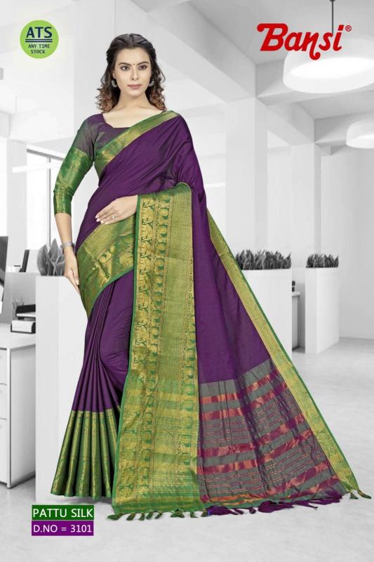 bansi pattu silk vol 7 weaving pattern casual saree online 