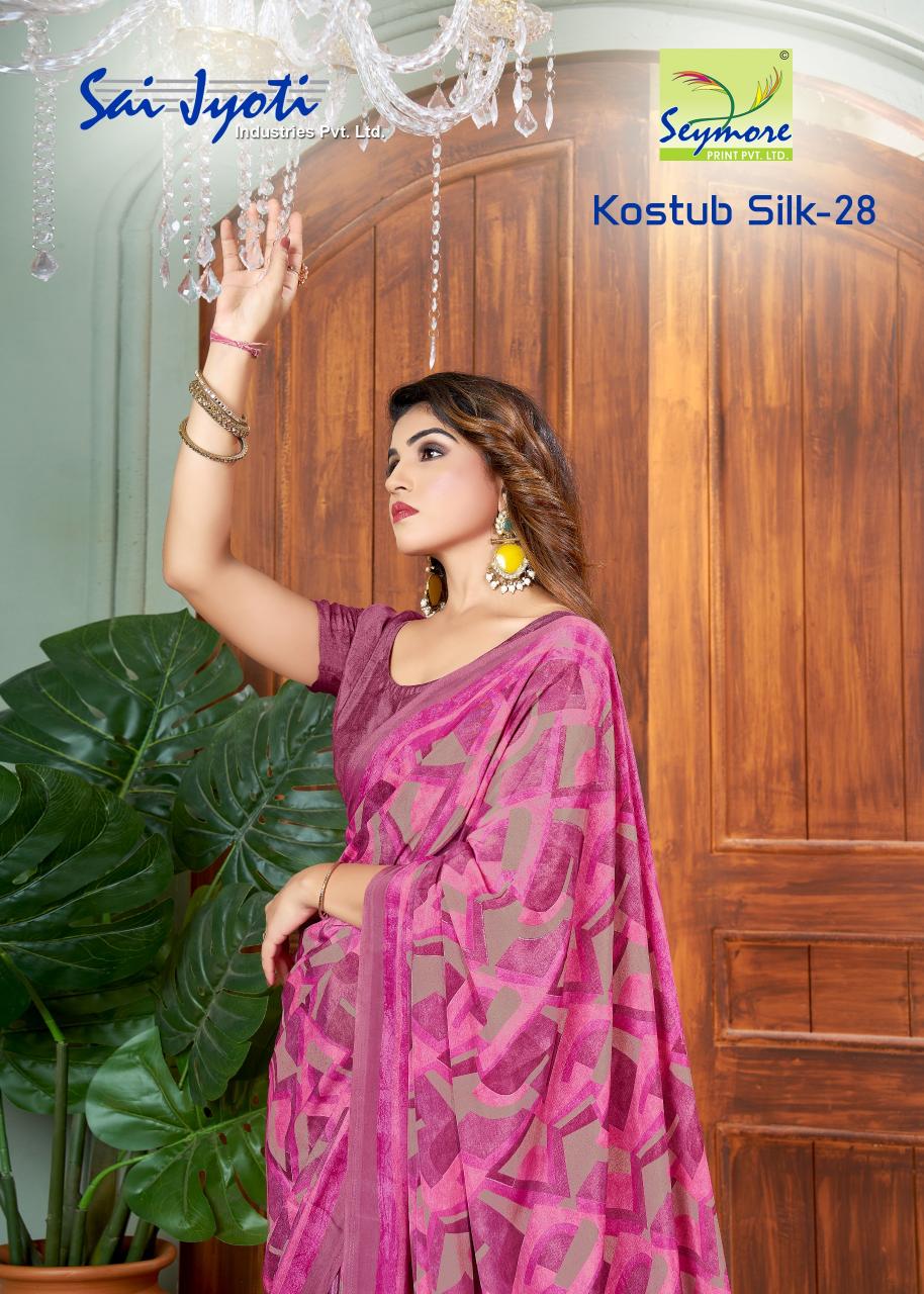 costub silk vol 28 by seymore print italian crape unique saree