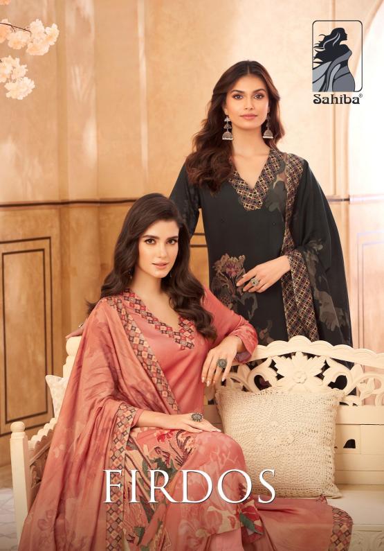 firdos by sahiba muslin silk elegant style unstitch 3pcs dress 