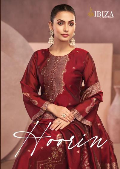 hoorin by ibiza lifestyle party wear banglory silk jacquard ladies suits