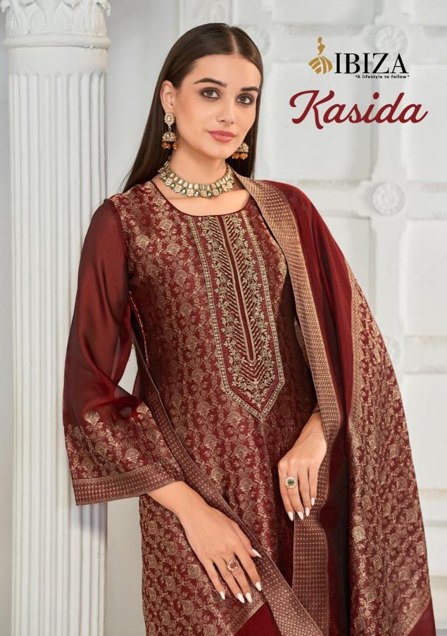 ibiza kasida banglory silk jacquard indian salwar suits