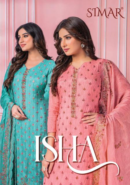 isha by glossy viscose muslin new trendy unstitch salwar suit 