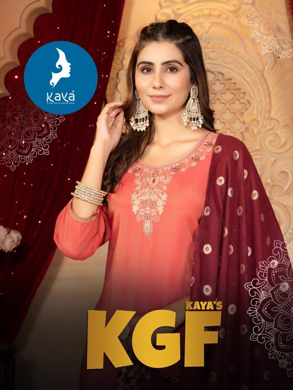 kgf by kaya attractive style roman shimmer big size fullstitch 3pcs dress