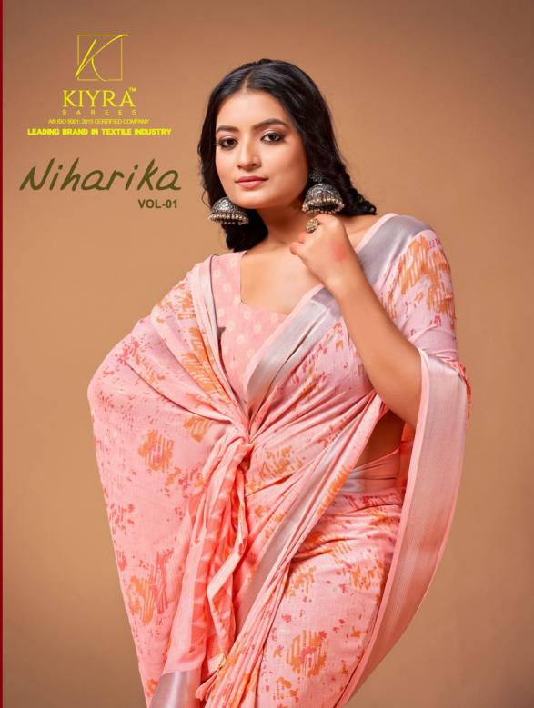 kiyra presents niharika vol 1 fancy best sarees online supplier 