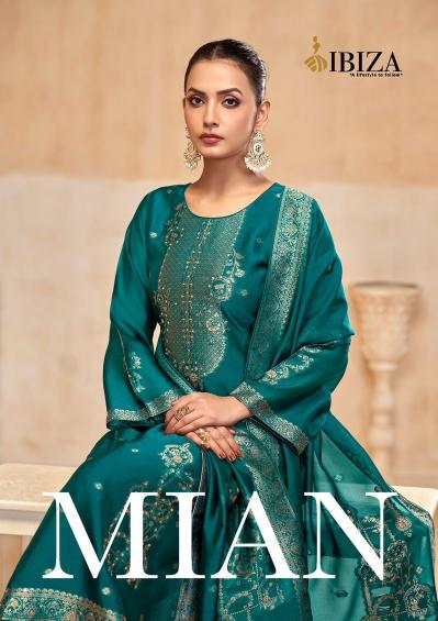 mian by ibiza lifestyle banglory silk jacquard designer 3pcs dress 