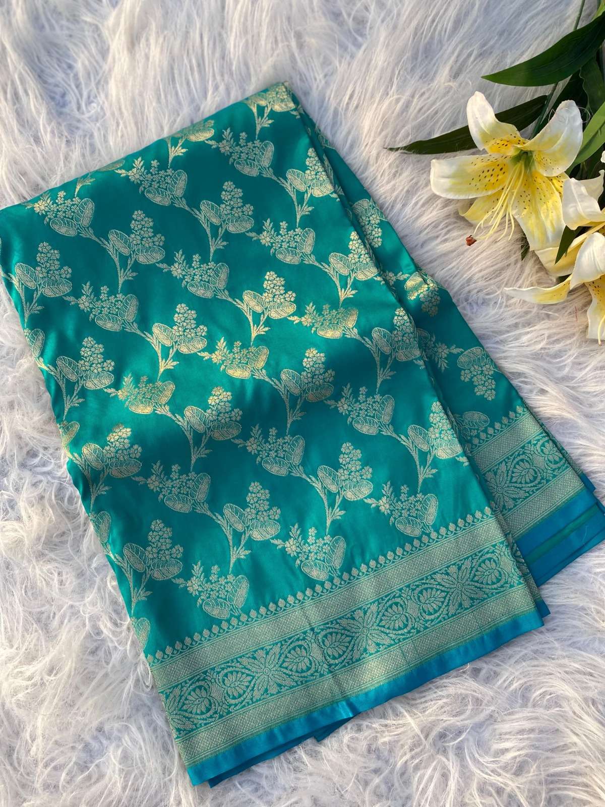 pr 3065 kc banarasi silk satin silk shop trendy sarees at affordable prices