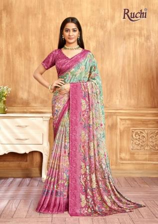 ruchi vivanta silk vol 39 crape silk latest casual wear saree
