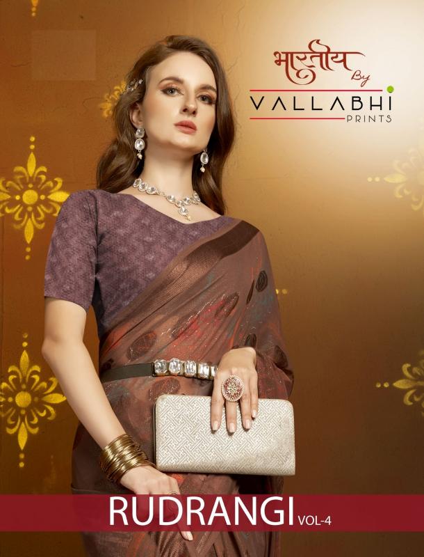 rudrangi vol 4 by vallabhi prints floral print summer beauty women saree