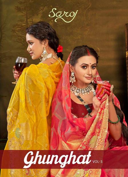 Saroj Ghunghat Jharkan Vol.3 Silk saree 