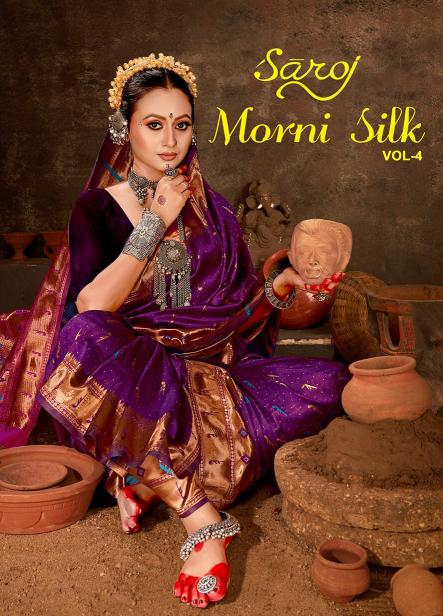 Saroj Morni silk Vol.4 Soft Paithani silk
