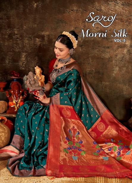 Saroj Morni silk Vol.5 Soft Paithani silk