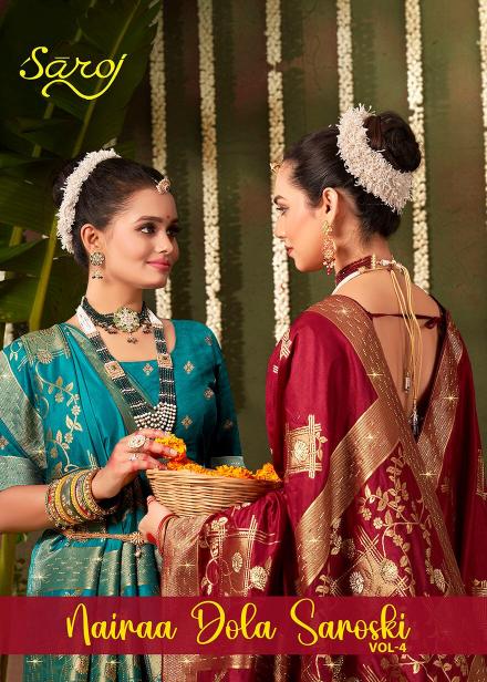 Saroj Nairaa Dola swarovski vol.4 Dola silk saree
