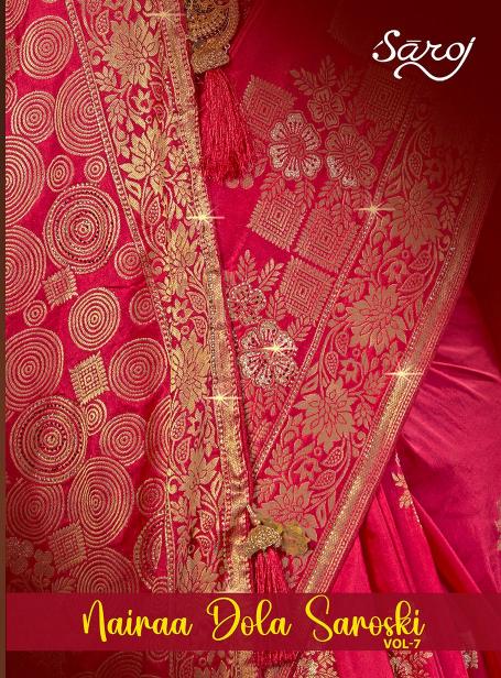 Saroj Nairaa Dola swarovski vol.7 Dola silk saree